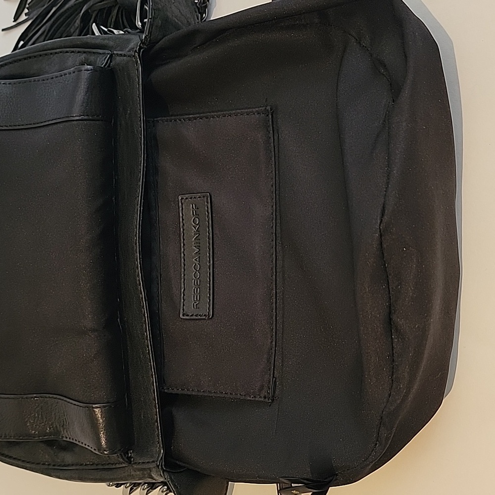 Black Studded Leather Crossbody Bag - Picture 12 of 13